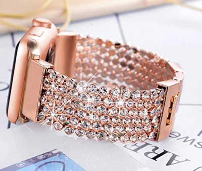 Melhor pulseira de relógio da Apple com joias com corrente Bling (atualizado em 2021)