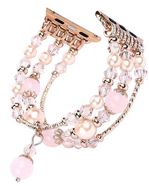 Pulseira de relógio Apple Pearl Beads