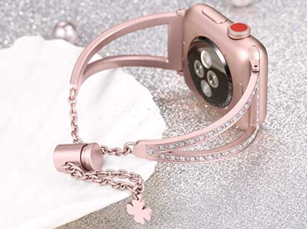 Pulseira de pulseira de joias de metal com pulseiras Bling
