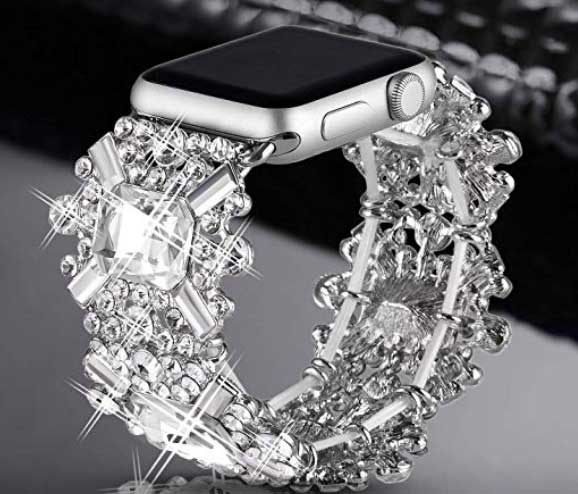 Pulseira de diamante de strass