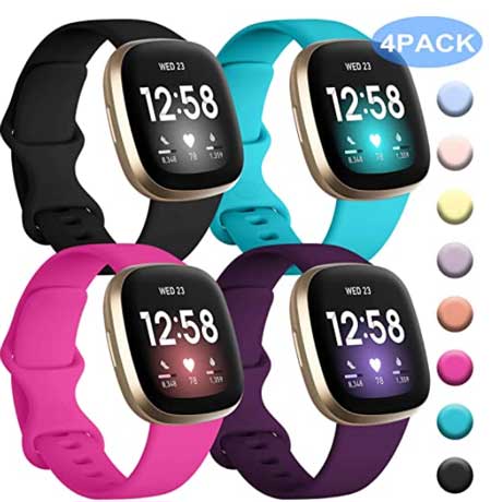 Melhor pulseira Fitbit Sense - TPU, pulseiras de couro e metal