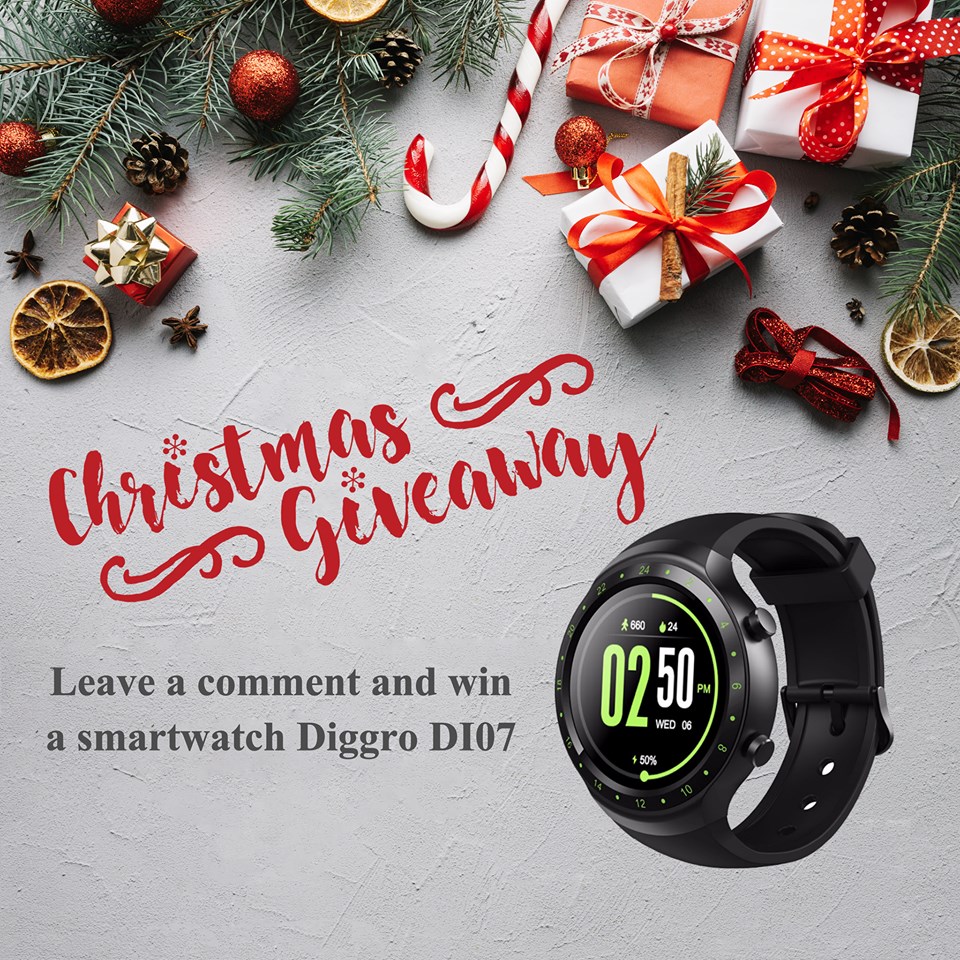 Diggro Di07 Smartwatch Sorteio de Natal!