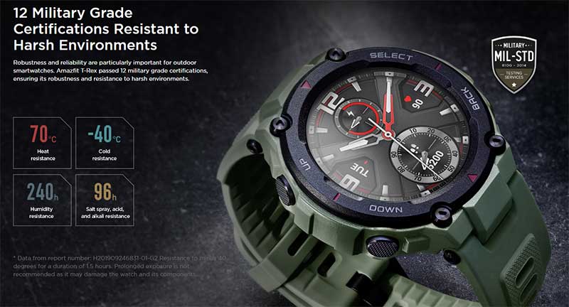 Amazfit T-Rex Smartwatch - é certamente robusto!