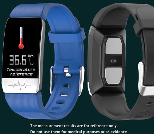 Bakeey T1 Smartband - Possui termômetro e sensor de ECG