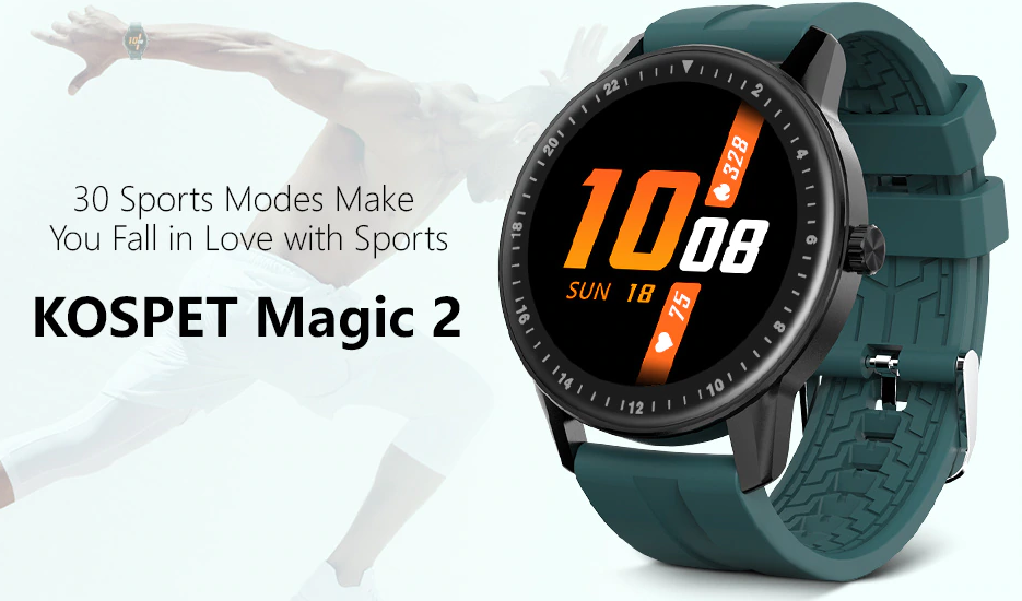 Kospet Magic 2 Smartwatch - revisão dos recursos, 30 modos de esportes!