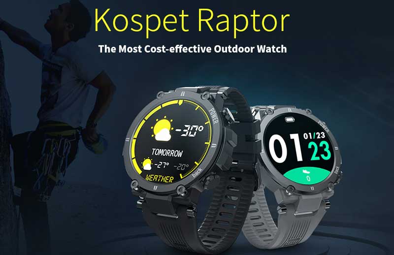 Kospet Raptor Outdoor Smartwatch - revisão dos recursos