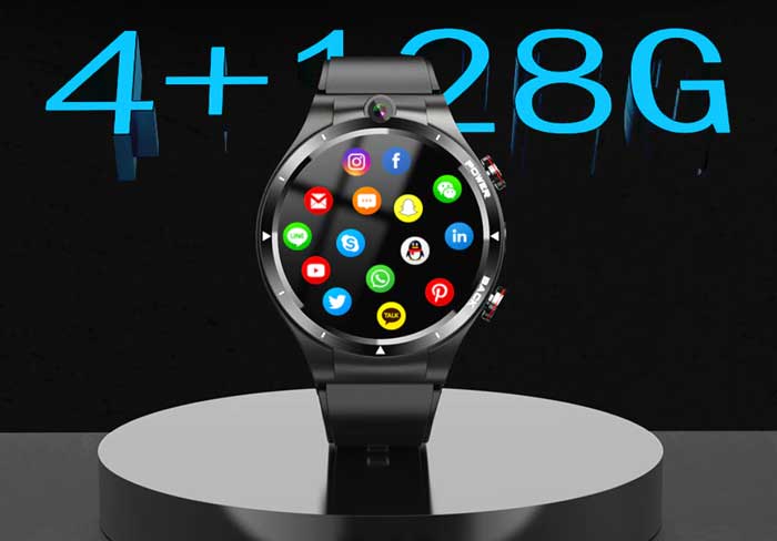 LEMFO LEM15 Smartwatch - Maior espaço de armazenamento para Smartwatch 128 GB