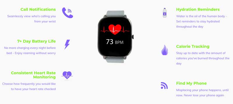 NDUR Smartwatch - esportivo, moderno - revisão de recursos