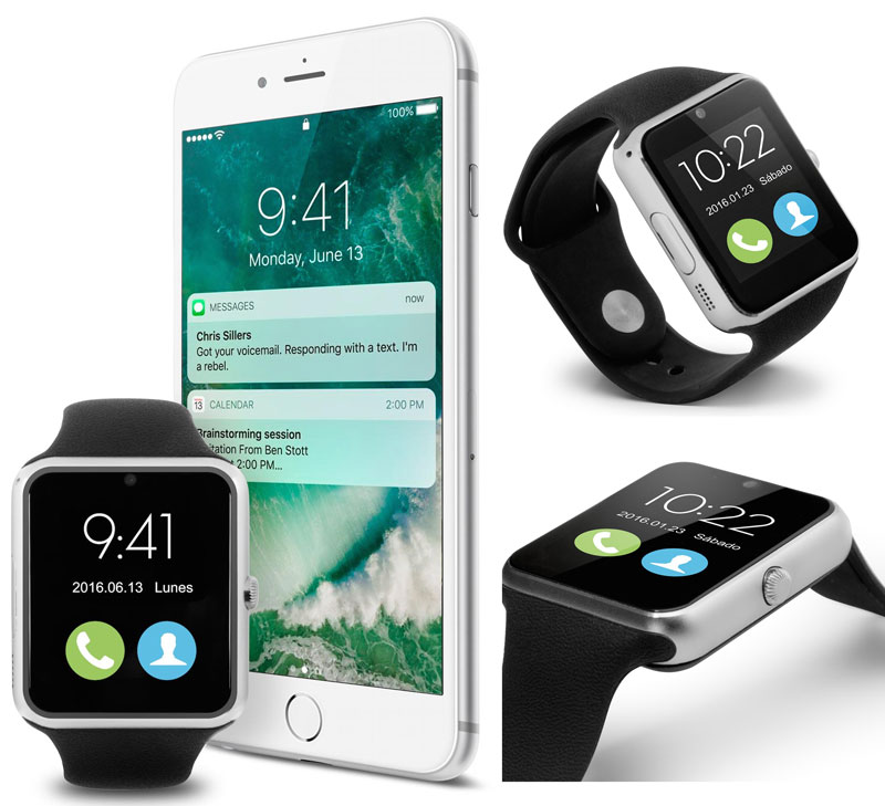 Nueboo Smartwatch 4EVER simples, com recurso de chamada
