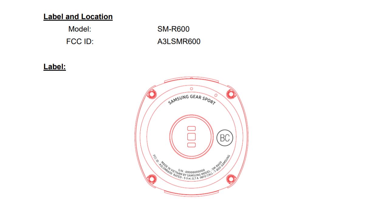 Samsung Gear Sport Smartwatch detectado na FCC