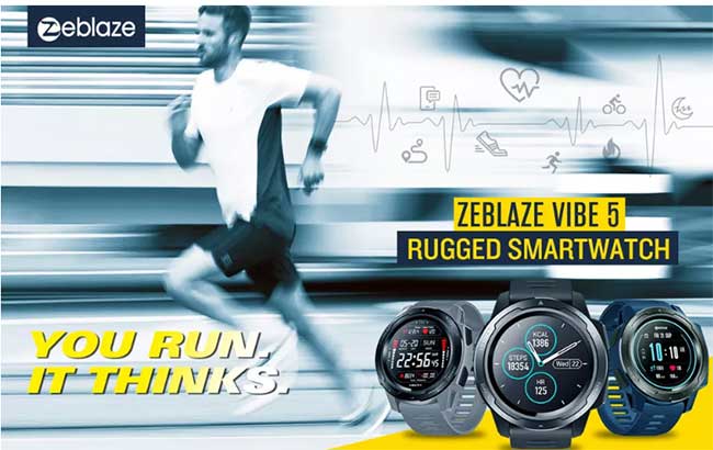 O Smartwatch Zeblaze Vibe 5 chegou - robusto e esportivo