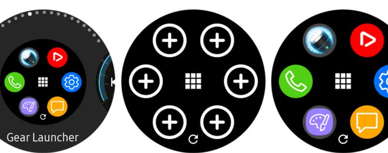 Melhor widget de iniciador de aplicativo para Galaxy Active / Active 2 Smartwatch