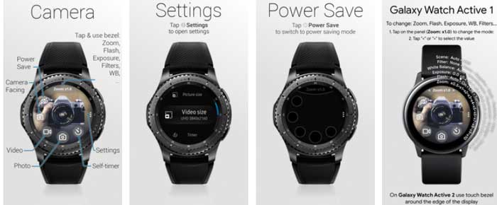 Aplicativo Camera One para Samsung Galaxy Watch Active
