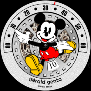 pele de relógio de rato de mickey