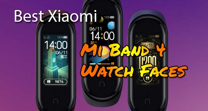 Melhores mostradores de relógio para Xiaomi Mi Band 4