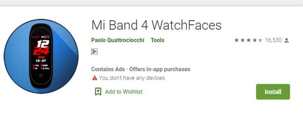 Mostradores de relógio Mi Band 4, de Paolo Quattrociocchi