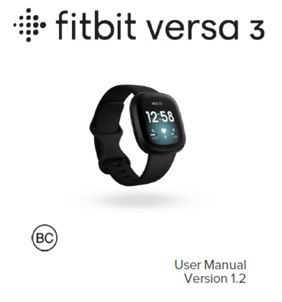Fitbit-Versa-3-Manual do usuário