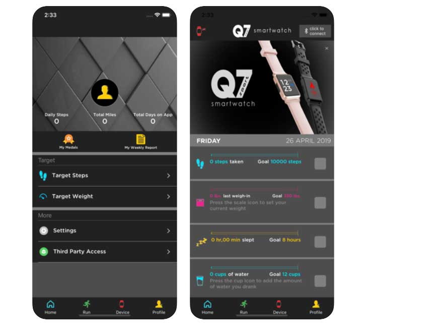 Q7 Sport Smartwatch - configuração, aplicativo de suporte, download do manual do usuário
