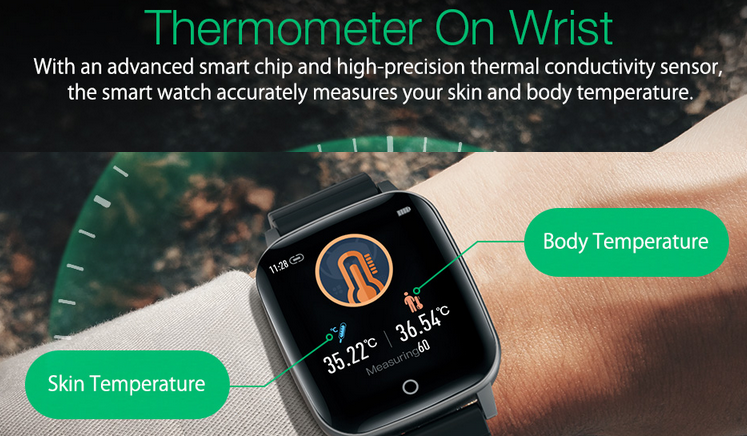 BlitzWolf BW-HL1T - Smartwatch com termômetro