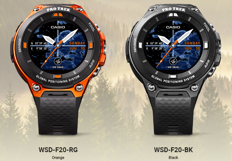 Casio WSD-F20 Smartwatch adiciona funcionalidade GPS