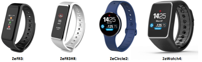 MyKronoz revelou vestíveis ZeFitHr, ZeFit3, ZeCircle2 e ZeWatch4