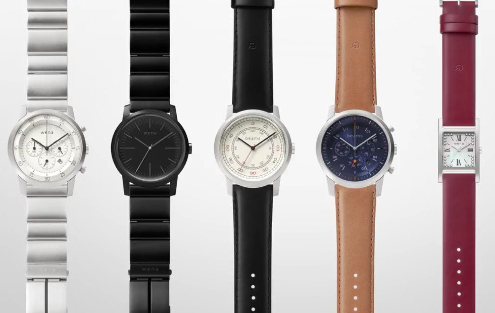 Sony Wena Watch - Three Hands Square é carregado com NFC