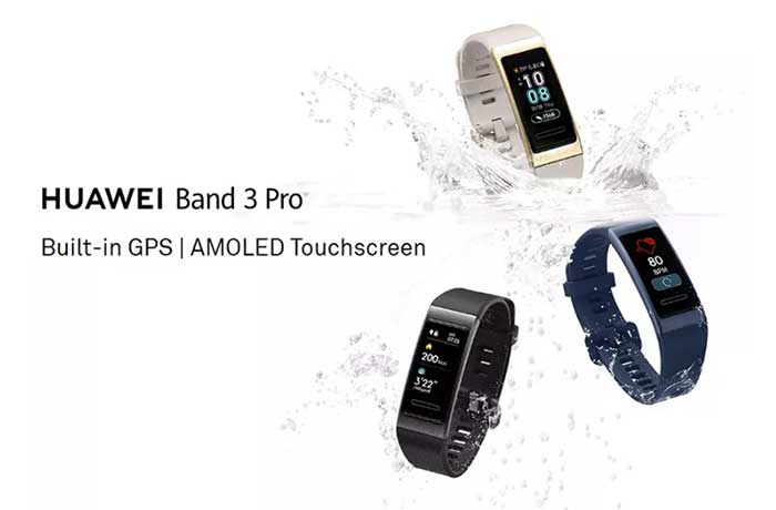 Huawei Band 3 Pro SmartBand - Tela AMOLED + GPS integrado