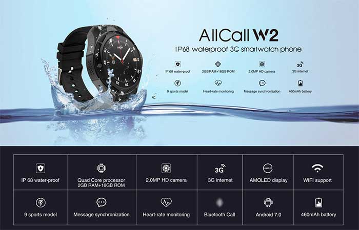 AllCall W23G Smartwatch - Código de cupom