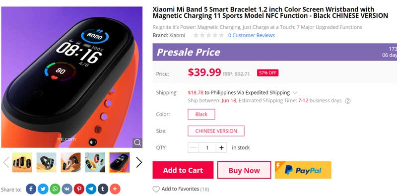[PRÉ-VENDA] Banda inteligente Xiaomi Mi Band 5