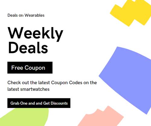 Promoção Smartwatch da semana, 17 de julho de 2021!